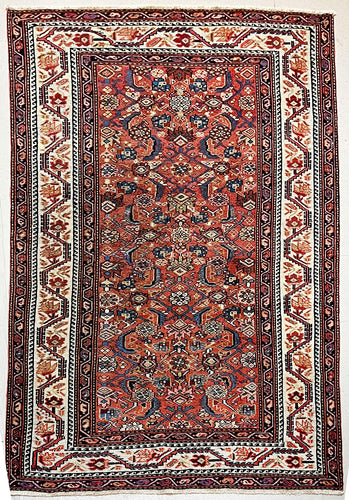ANTIQUE PERSIAN MALAYER RUG SIZE: 4'4