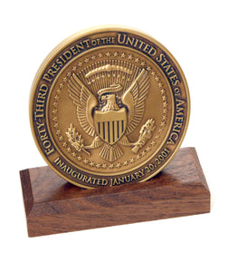 The Official 2001  Bronze Presidential Inaugural Medal George W. Bush