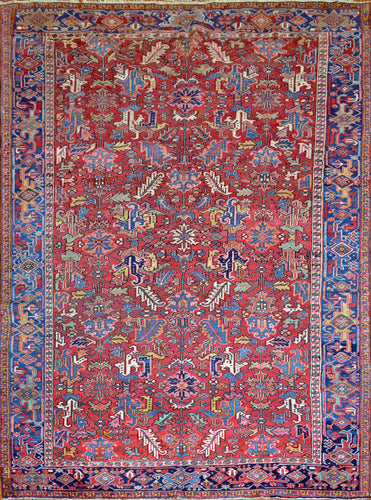 Antique Persian Heriz Rug, Circa 1890