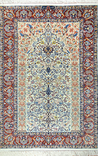 Vintage Persian Isfahan Rug