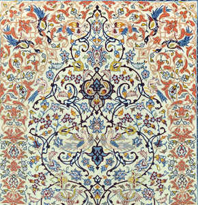 Vintage Persian Isfahan Rug