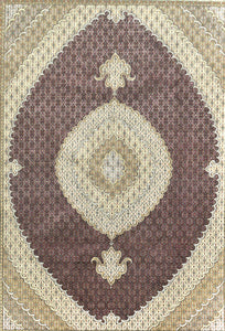 Vintage Tabriz Persian Mahi Design Rug
