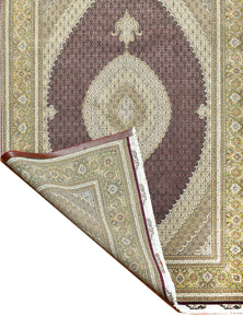 Vintage Tabriz Persian Mahi Design Rug