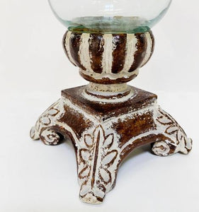 Filipino pottery Clay and Glass Vase