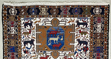Load image into Gallery viewer, VINTAGE PERSIAN SOUMAK SILK SIZE: 3&#39;10&quot;  x 6&#39;7&quot;