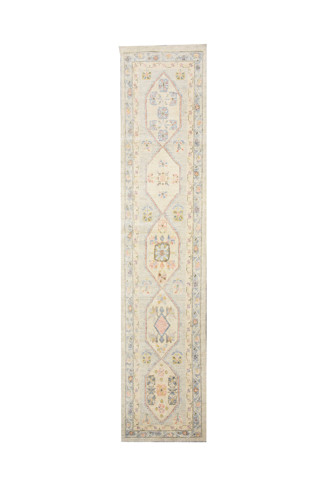 Very Fine Oushak Runner Rug, Size: 2'5'' x 8'10