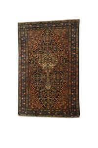 Antique Mashad Persian Rug, Size: 5'5'' x 4'2''