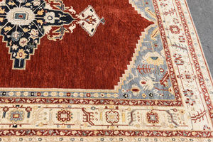 Very Fine Super Kazak Rug Size: 8'3" x 9'11"