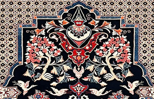 ANTIQUE PERSIAN RARE SAROUK SIZE: 4'3" x 6'8"