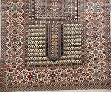 Load image into Gallery viewer, ANTIQUE TURKMEN PARDO RUG SIZE: 4&#39;3&quot; X 6&#39;5&quot;