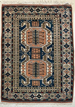 Load image into Gallery viewer, ANTIQUE PERSIAN BIDJAR SIZE: 4’3” x 6’6”