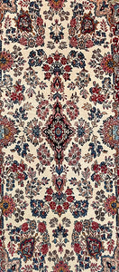 ANTIQUE PERSIAN KERMAN RUG SIZE 3'11" x 7'2"