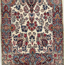Load image into Gallery viewer, ANTIQUE PERSIAN KERMAN RUG SIZE 3&#39;11&quot; x 7&#39;2&quot;