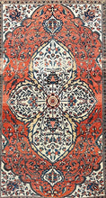 Load image into Gallery viewer, ANTIQUE PERSIAN FARAHAN SAROUK  RUG SIZE: 4&#39;4&#39;&#39; x 6&#39;8&quot;