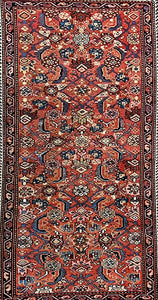 ANTIQUE PERSIAN MALAYER RUG SIZE: 4'4" x 6'6"