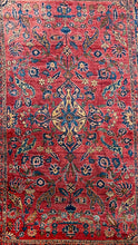 Load image into Gallery viewer, ANTIQUE PERSIAN SAROUK RUG SIZE 5&#39;10&quot;x 9&#39;2&quot;