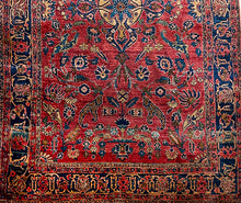 Load image into Gallery viewer, ANTIQUE PERSIAN SAROUK RUG SIZE 5&#39;10&quot;x 9&#39;2&quot;