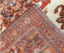 Load image into Gallery viewer, ANTIQUE PERSIAN SAROUK FARAHAN SIZE: 4&#39;7&quot; x 6&#39;7&quot;