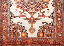 Load image into Gallery viewer, ANTIQUE PERSIAN SAROUK FARAHAN SIZE: 4&#39;7&quot; x 6&#39;7&quot;