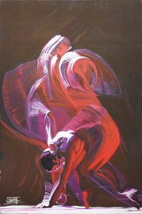 Dance of Light and Shadow, Acrylic on  Canvas