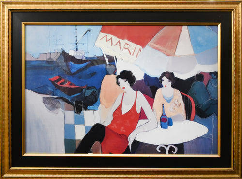Itzchak Tarkay ( SeaSide Caffe Marina) Lithograph