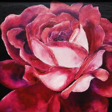 Load image into Gallery viewer, Red Rose Majesty: Acrylic Painting by Yulia S