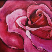 Load image into Gallery viewer, Crimson Embrace: Rose Painting by Yulia S