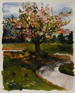 Hageman Watercolor: Blossoming Tree