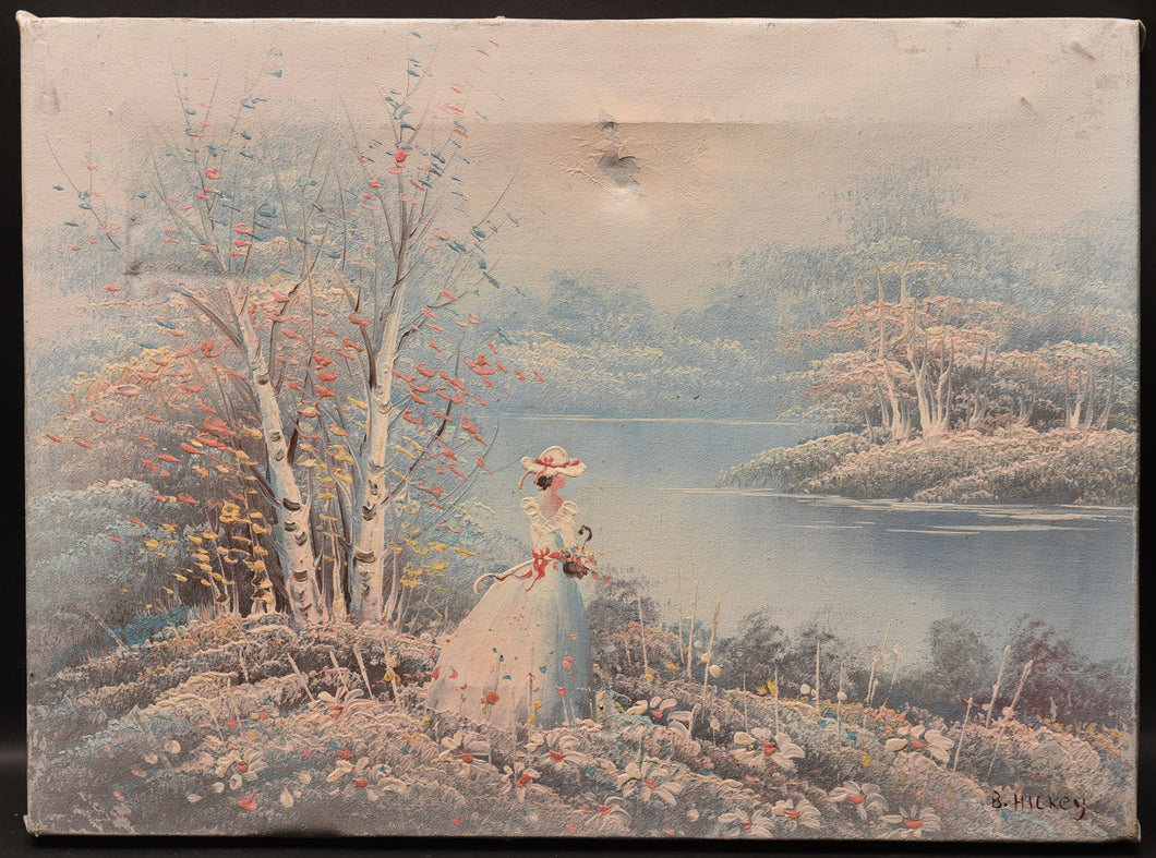Lady by the Lake, Oil On Canvas