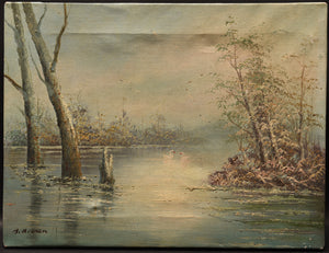Tranquil Waters, Oil On Canvas