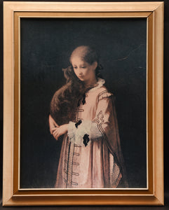 Girl with a Cat (after William Morris Hunt)