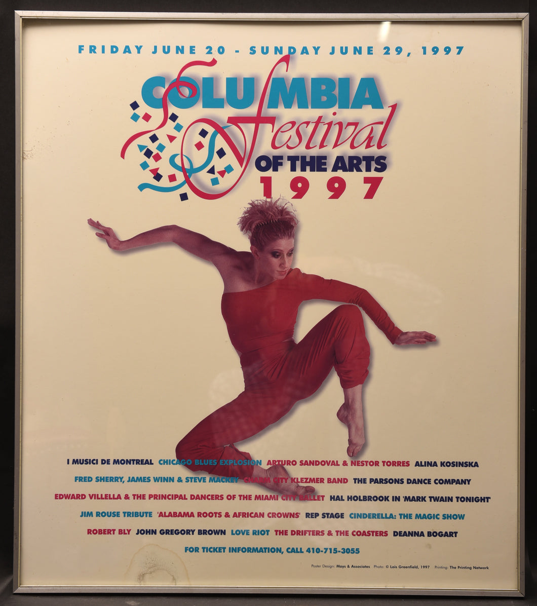 Columbia Festival of the Arts 1997 Poster
