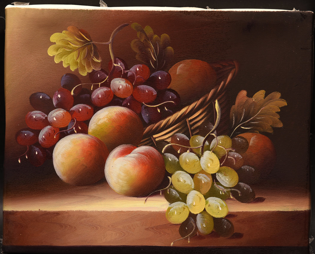 write title and description for this oil on canvas art size: 10