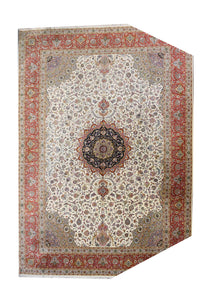 Fine Persian  Tabriz Rug Size: 11'4" x 15'10"