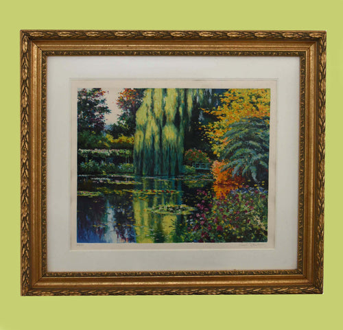 Le Petit Etang de Claude Monet Lithograph by Claude Cambour (254/350)