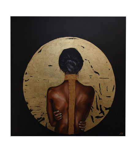 Aura of Gold Oil On Canvas By Lily Movahedi