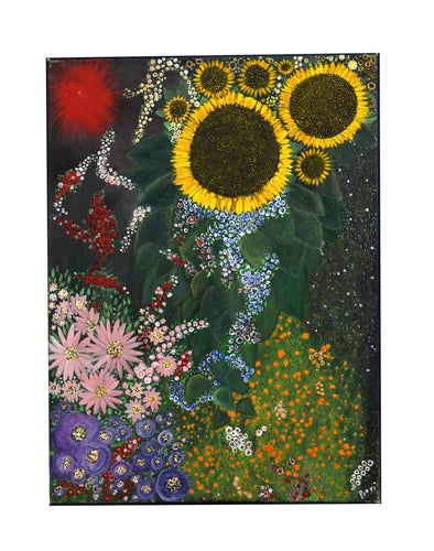 Cosmic Garden Oil On Canvas By Pouri