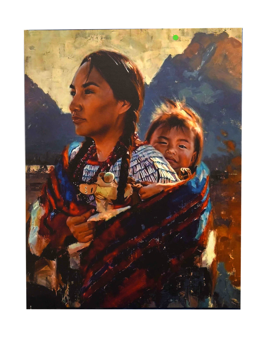 Mother and Child of the Mountains Giclee On Canvas