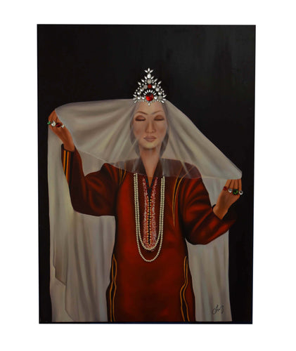 Crowned Grace Oil On Canvas By Lily Movahedi
