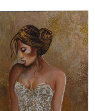 Load image into Gallery viewer, Golden Reverie Acrylic On Canvas By Lily Movahedi