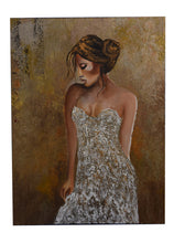 Load image into Gallery viewer, Golden Reverie Acrylic On Canvas By Lily Movahedi