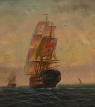 Load image into Gallery viewer, Sailing into Twilight Oil On Canvas By D.F Cornish