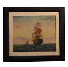 Load image into Gallery viewer, Sailing into Twilight Oil On Canvas By D.F Cornish