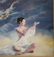 Load image into Gallery viewer, Celestial Contemplation, Lithograph, By J. lu