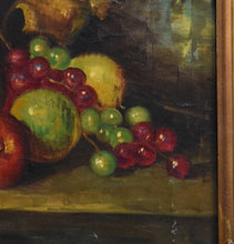 Load image into Gallery viewer, Still Life with Chianti and Fruit, Oil On Canvas