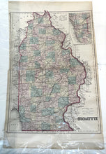 Load image into Gallery viewer, Antique 1870s G.W. Gray &amp; Son Map of California &amp; Nevada (32 x 20")"