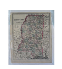 Load image into Gallery viewer, Antique O.W. Gray's 1870s Louisiana &amp; Mississippi (Two-Sided Map, 16" x 19")
