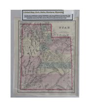 Load image into Gallery viewer, Rare Antique 2-Sided Map: Utah, Idaho, Montana, Wyoming by O.W. Gray &amp; Son (c. 1870s) - 16" x 20"