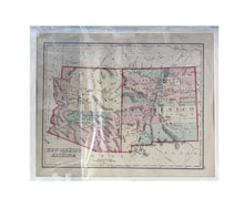 Load image into Gallery viewer, Antique 19th Century O.W. Gray &amp; Son "New Mexico, Mexico" Map (Two-Sided, 16"x20")