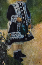 Load image into Gallery viewer, A Girl with a Watering Can" after Pierre-Auguste Renoir - Vintage Lithograph Print (15" x 19")